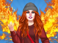 Red-Haired Fairy: Fantasy vs Reality Dress Up Game - Fashion Game