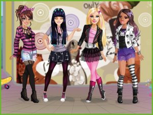 Bonnie Rocker Chick Dress Up Online Game - Fashion Game