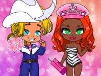 Blonde Chibi Fashion Show Online Dress Up Game