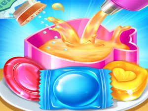 Sweet Candy Maker - Lollipop & Gummy Candy Game Online - Cooking Game