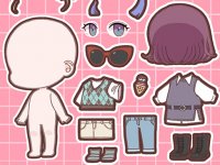 Lucky Doll: K-Webtoon Character Creator Online Game - Dress Up Game