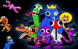 Rainbow Friends Sliding Puzzle Game